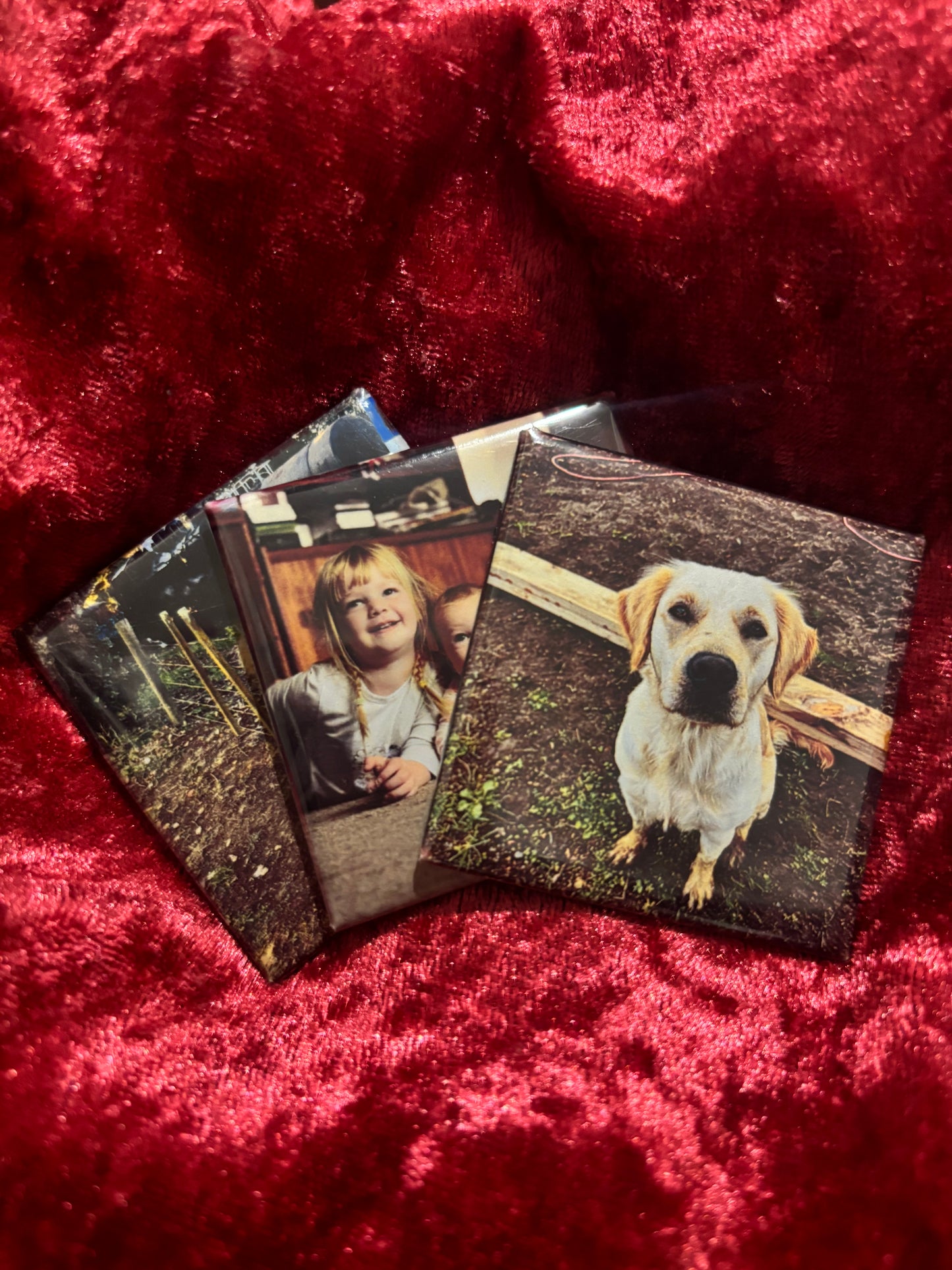 Trio of Memories – Set of 3 Custom Photo Magnets