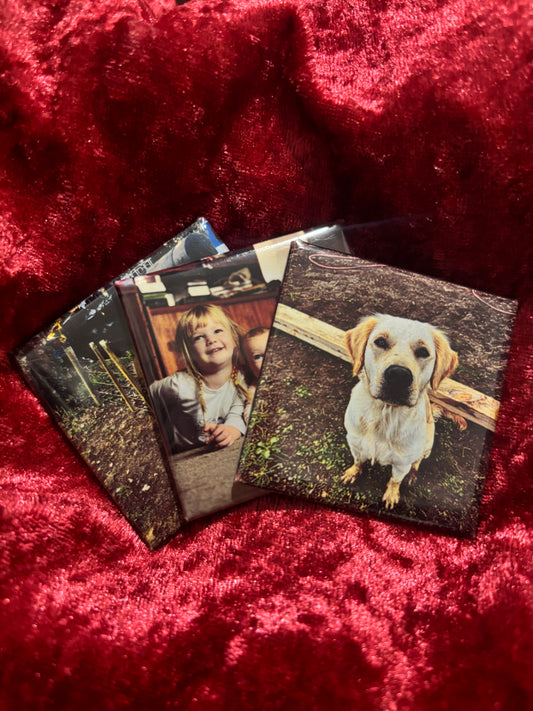 Trio of Memories – Set of 3 Custom Photo Magnets