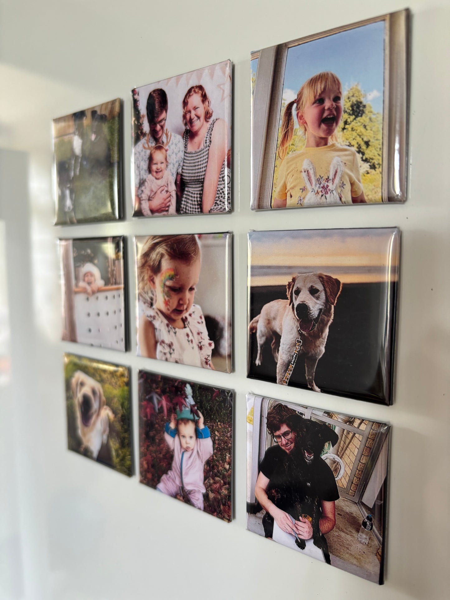 Set of 9 Customised Photo Magnets